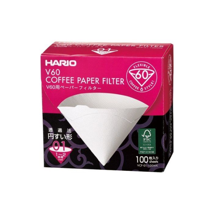 Hario V60 Paper Filter 01 - Box 100pk
